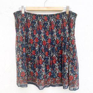 CUTE Max Studio Botanical Print Skirt - Size XL